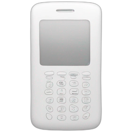 phone white simple emoji
