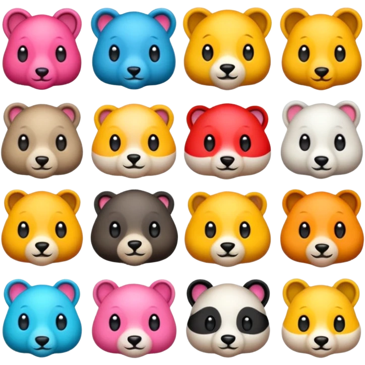 Animales divertidos y tiernos emoji
