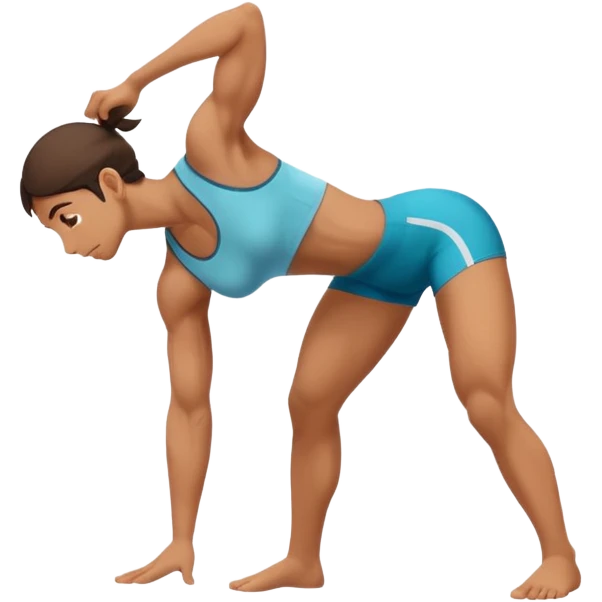 Naked full body bend over emoji