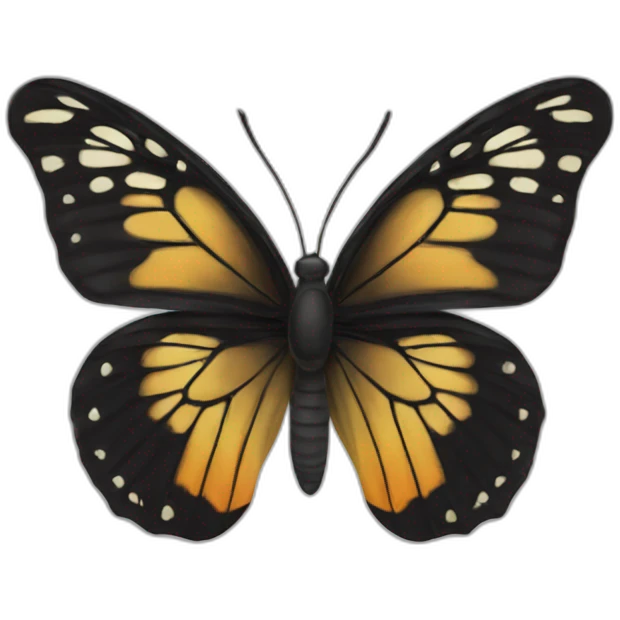 butterfly black emoji