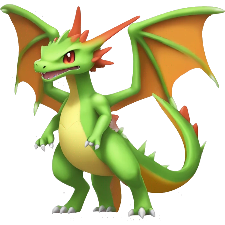 Anthro Cool Edgy Legendary Fakemon-Pokémon-Flygon-Charizard-Fantasy-Creature With Full Body Detailed High Quality emoji