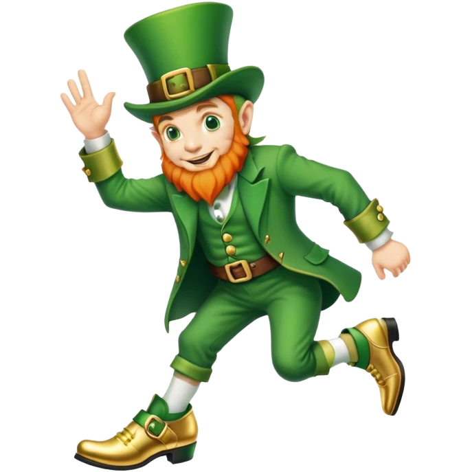 Leprechaun heel clicking emoji