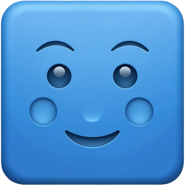 blue square emoji