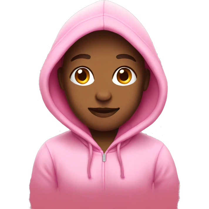 hoodie pink emoji