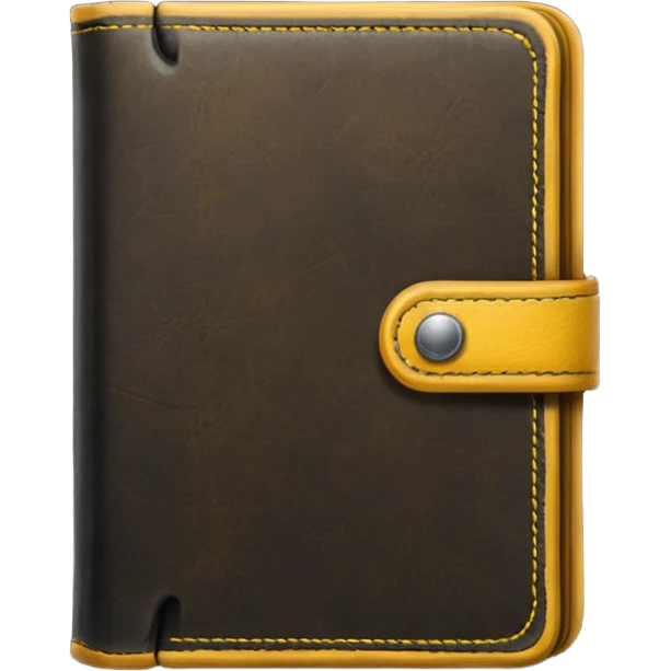 Handbook black and dark yellow emoji