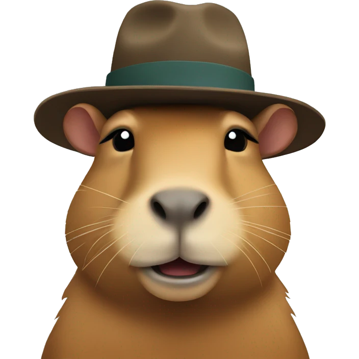 capybara with hat emoji