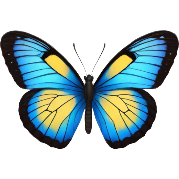 butterfly blue emoji