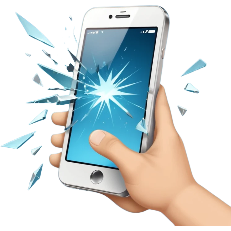 smashing a phone emoji