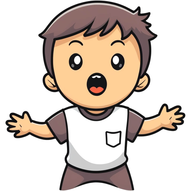 Boy screaming emoji
