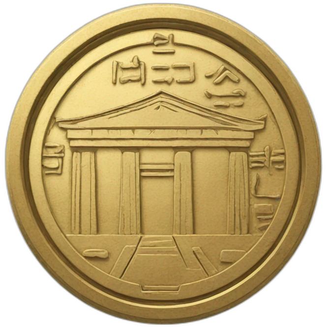 Coin with hieroglyph  emoji