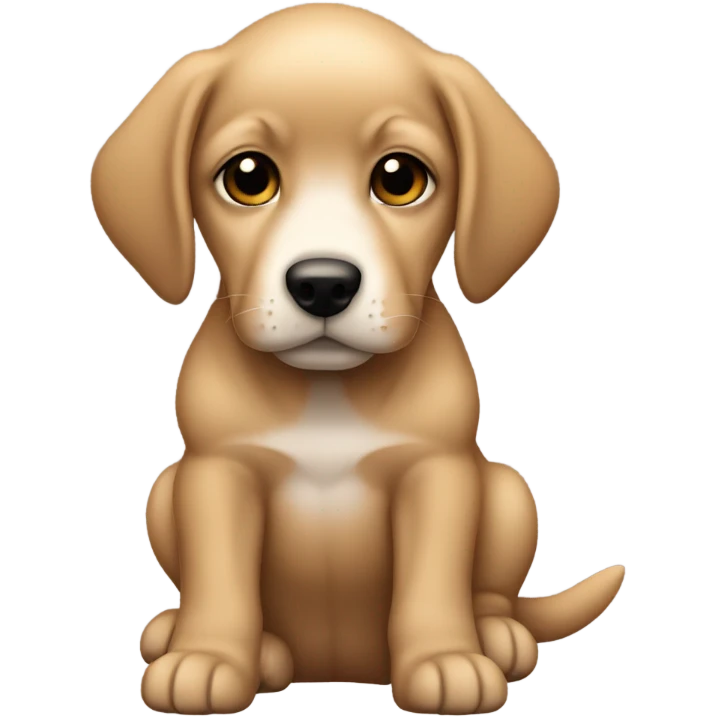 small tan spanador puppy emoji