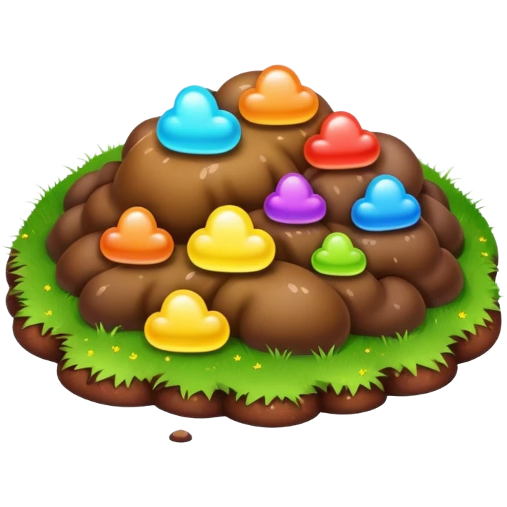 easter rainbow poop landscape  emoji