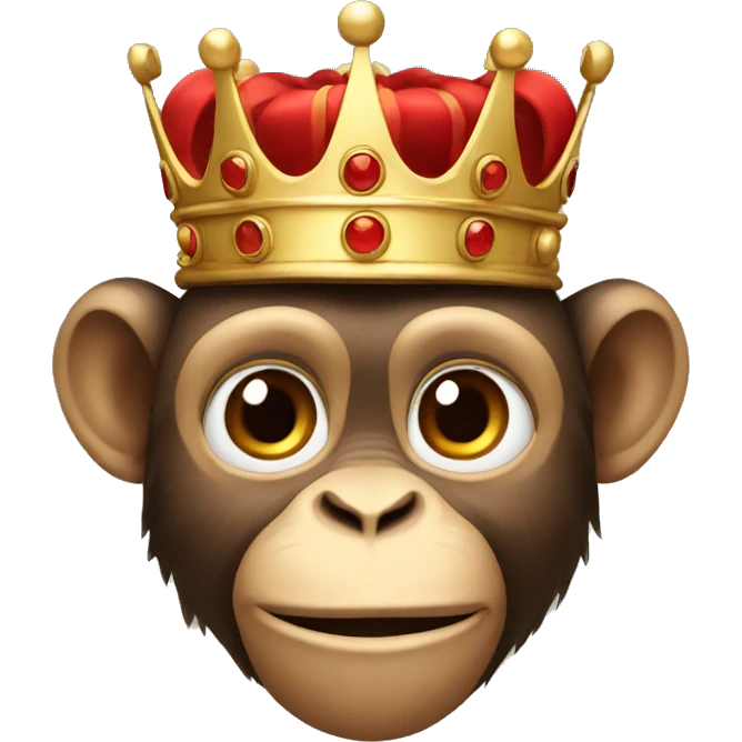 Monkey with a crown  emoji