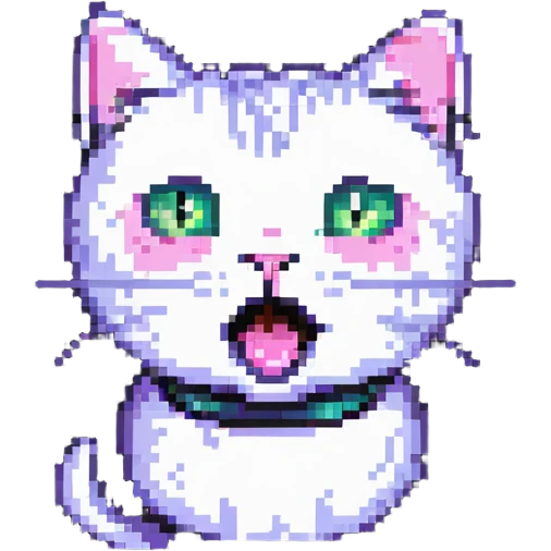 cat with a surprised expression emoji