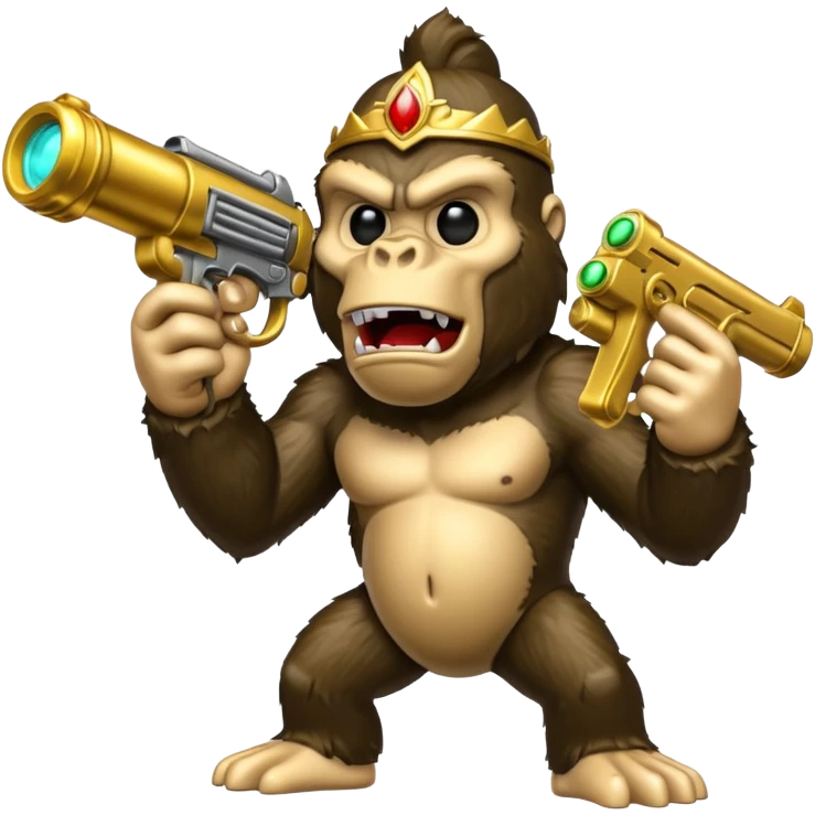 King Kong goofy emoji with ray gun from COD Zombiesr emoji