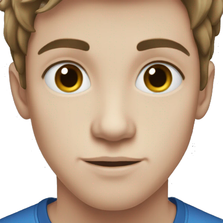 17 year old man blue eyes dark hair emoji