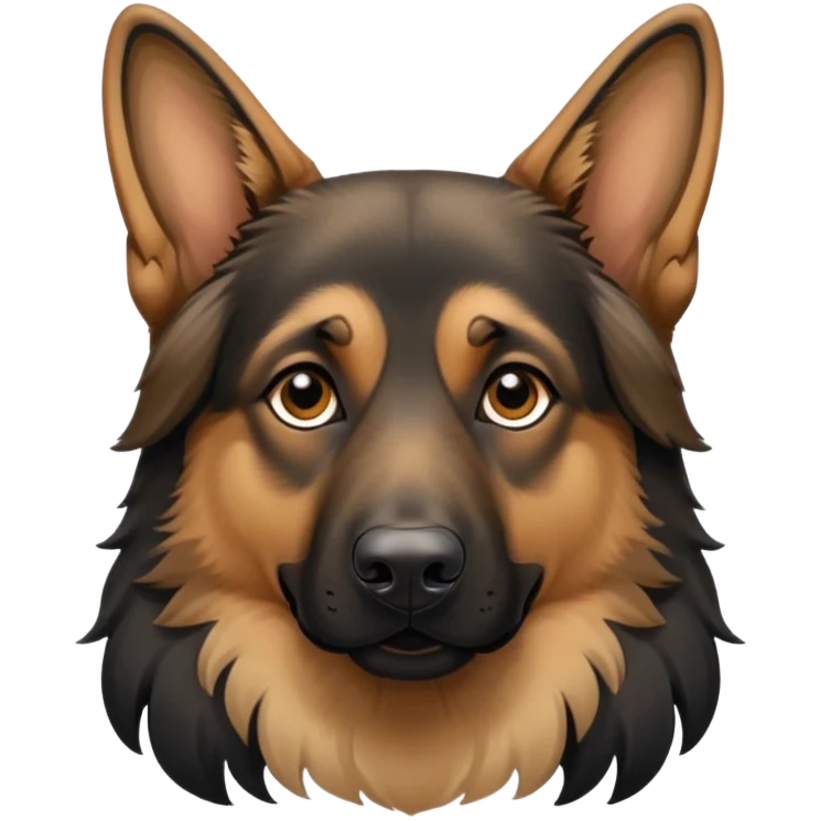 Long hair German Shepherd  emoji