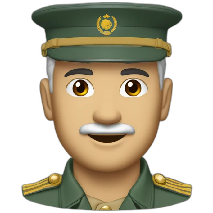 Un general des forces armées royales militaire (avec tenu beige et étoile marocain sur la casquette)(expl; General Ouarak) emoji