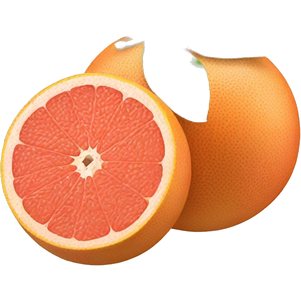 Two Grapefruit with leaves emoji