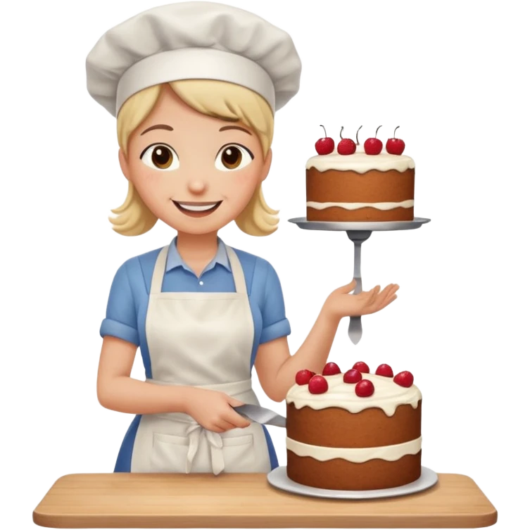 Cooking food cake maker emoji