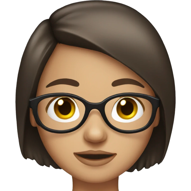 Brunette girl with eyepatches emoji