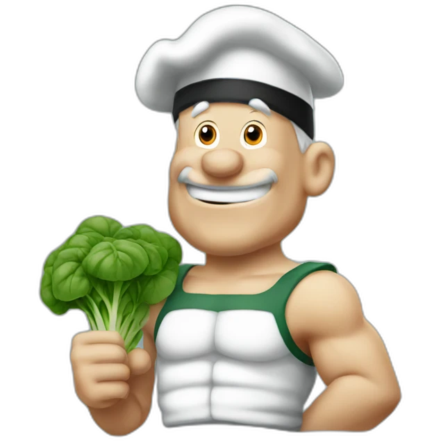 Popeye spinach emoji