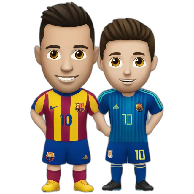 Ronaldo et Messi emoji