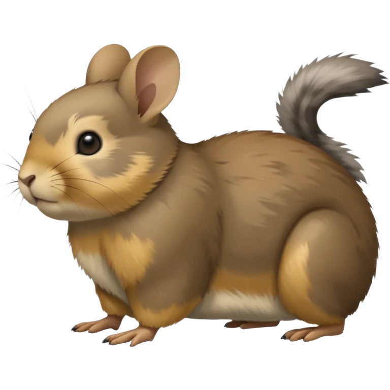 American pika animal with gray-brown fur and no tail on all fours emoji