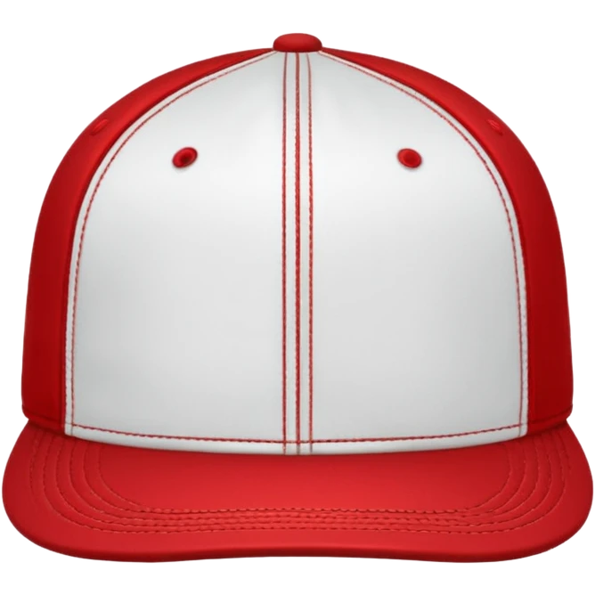 classic baseball hat, simple and bold emoji