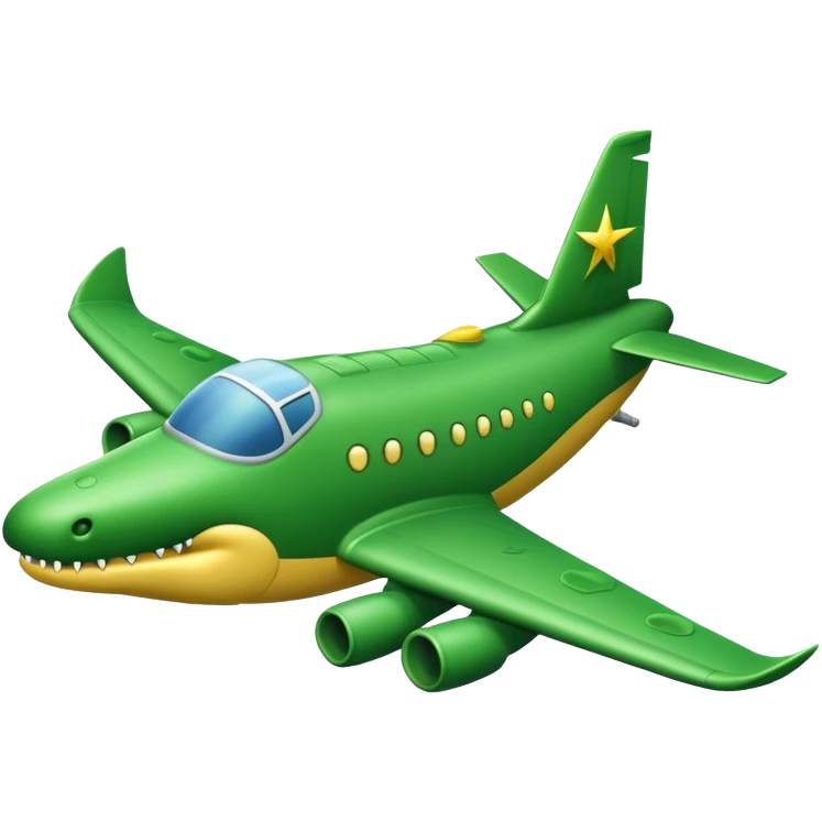 Un cocodrilo como avión  emoji