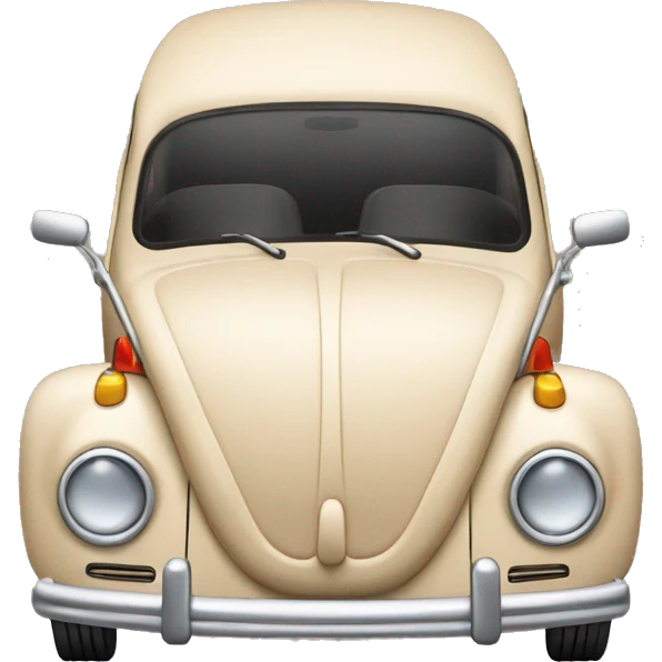 beige volkswagen bug emoji