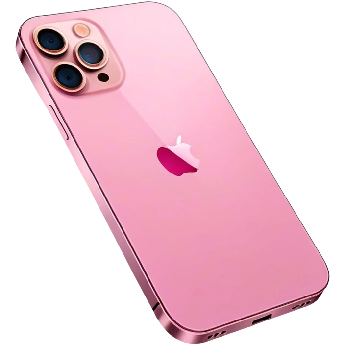 Pink iphone 12 pro max emoji