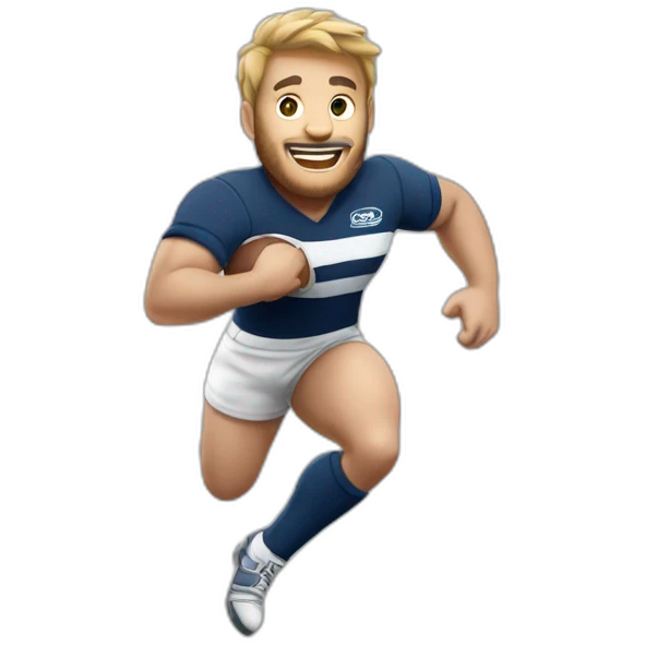 rugbyman en tenue de danse  emoji
