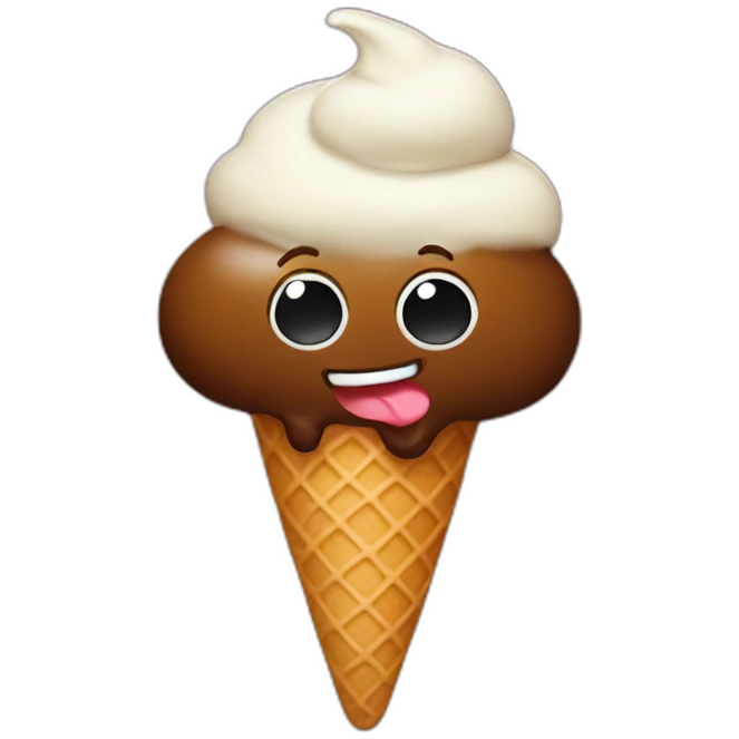 poop ice-cream emoji
