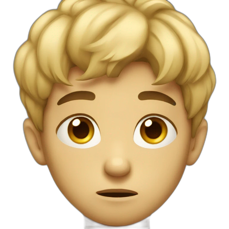 sad boy emoji