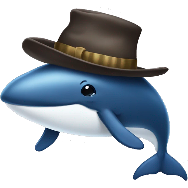 Whale in hat emoji