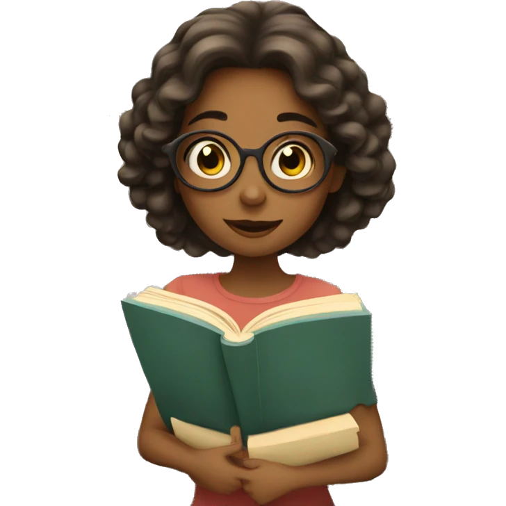 Girl Reading Books  emoji