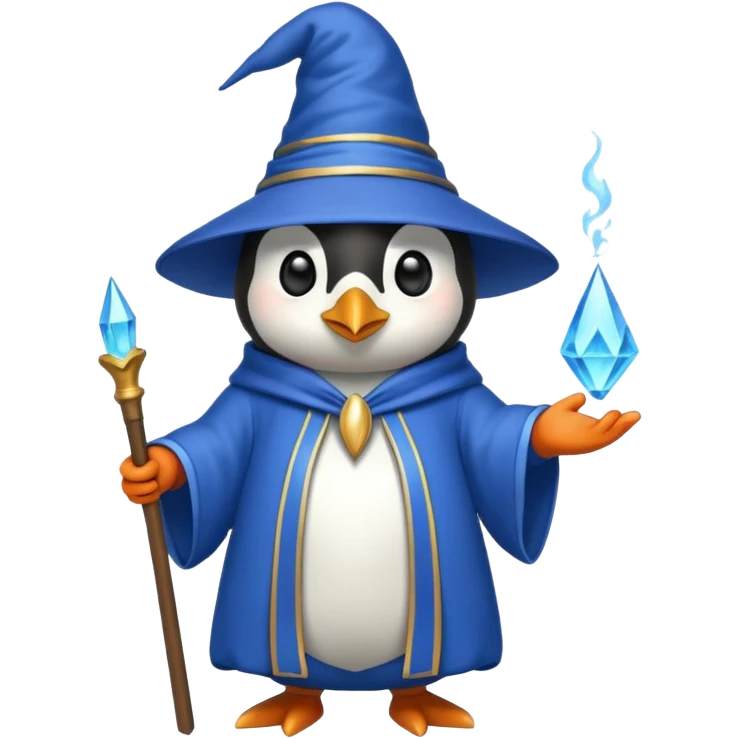 Penguin Wizard emoji