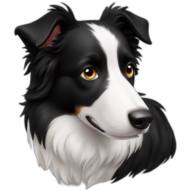 border collie black emoji