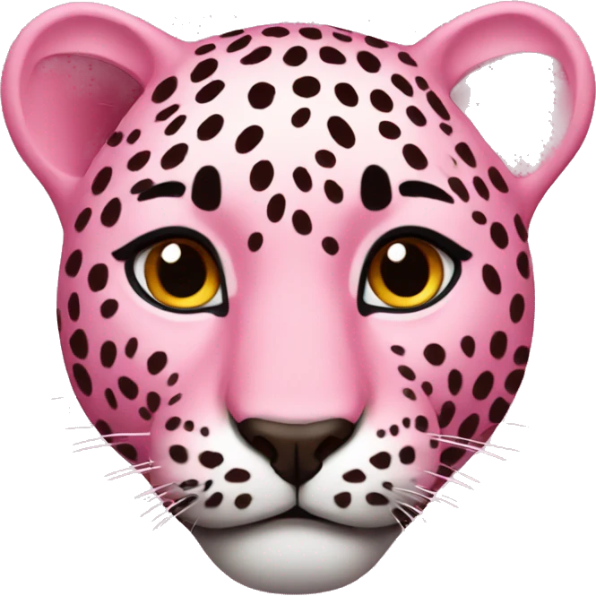 Pink leapord emoji