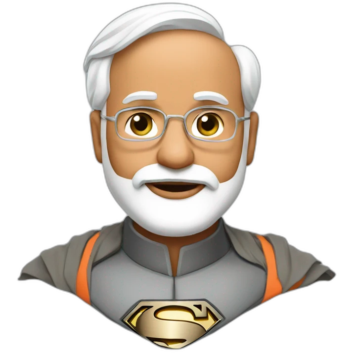 Modi ji super man emoji