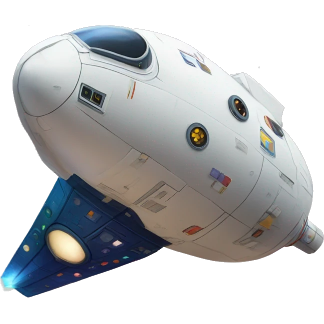 nave espacial de colores emoji