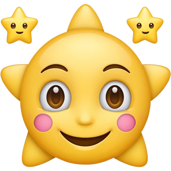 Smiling emoji with star eyes emoji