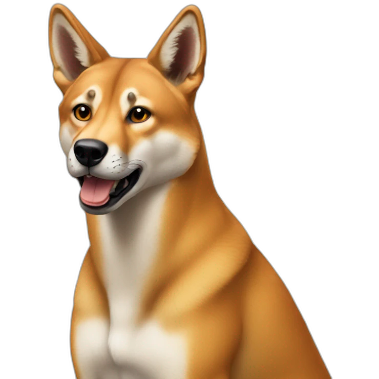 A dingo 😂 emoji