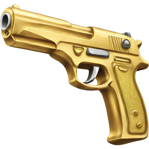 Gold gun emoji
