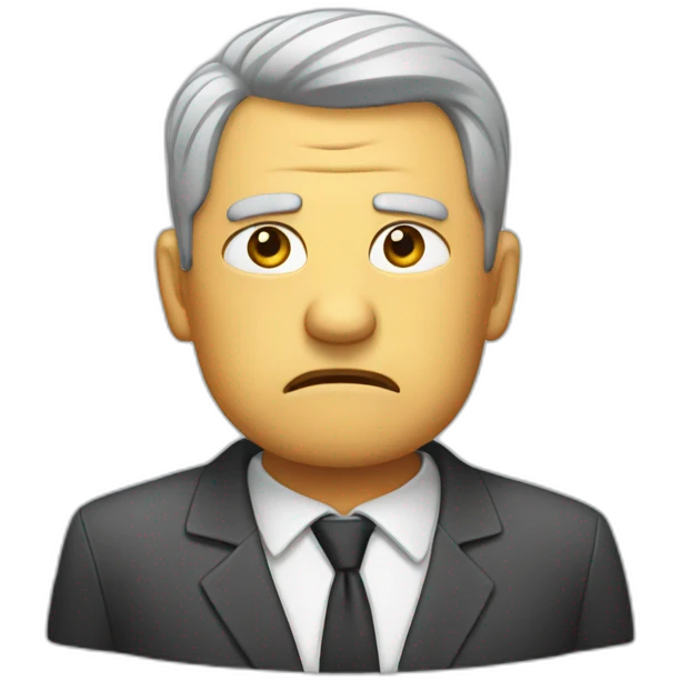 Irritated manager emoji