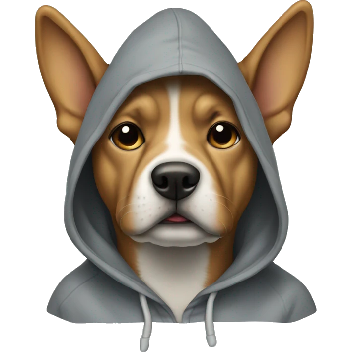 dog wearing hoodie  emoji