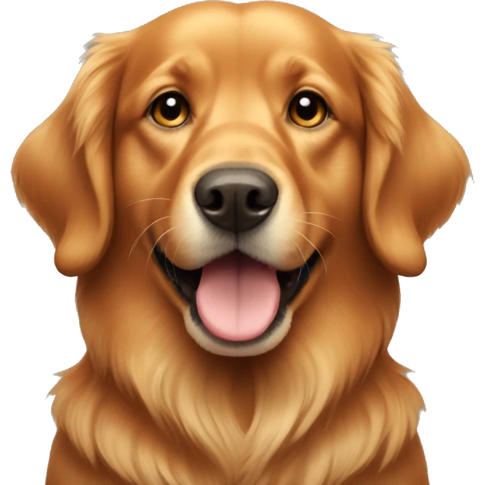 red golden retriever emoji