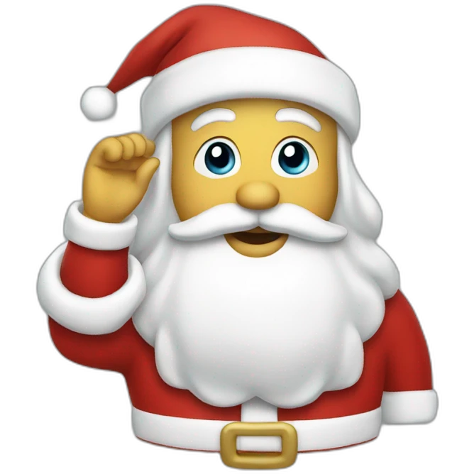 saluting santa emoji