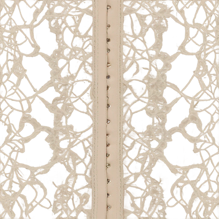 beige lace corset emoji